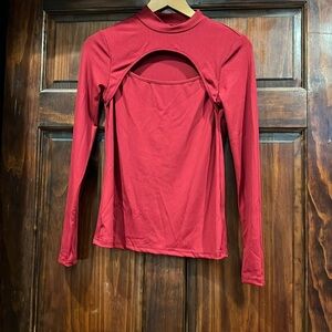 BRAND NEW Size S Red Long Sleeve Maternity Top NWOT